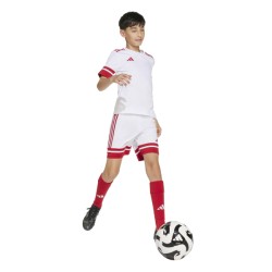 ADIDAS SQUADRA25 SHORTS JR. - WHITE/TEAM POWER RED 2