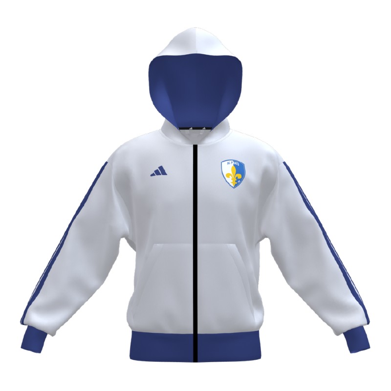 AC PRATO 1908 FELPA ESSENTIALS BIANCO/AZZURRO