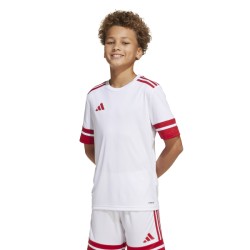 ADIDAS SQUADRA25 JERSEY SHORT SLEEVE JR. - WHITE/TEAM POWER RED 2