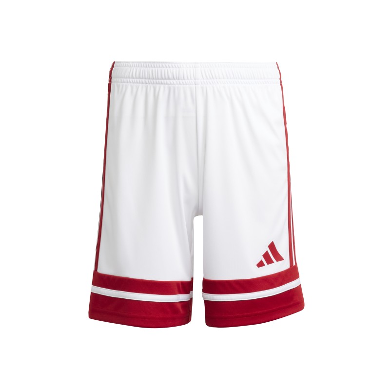 ADIDAS SQUADRA25 SHORTS JR. - WHITE/TEAM POWER RED 2