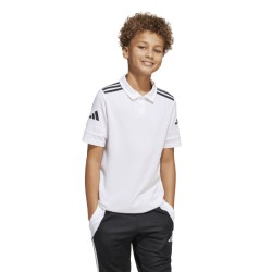 ADIDAS SQUADRA25 COTTON POLO JR. - WHITE/BLACK