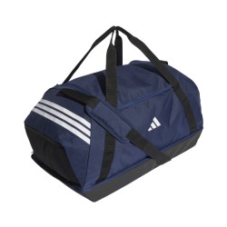 ADIDAS TIRO DUFFLE BAG LARGE WITH BOTTOM COMPARTMENT - TENABL/WHITE