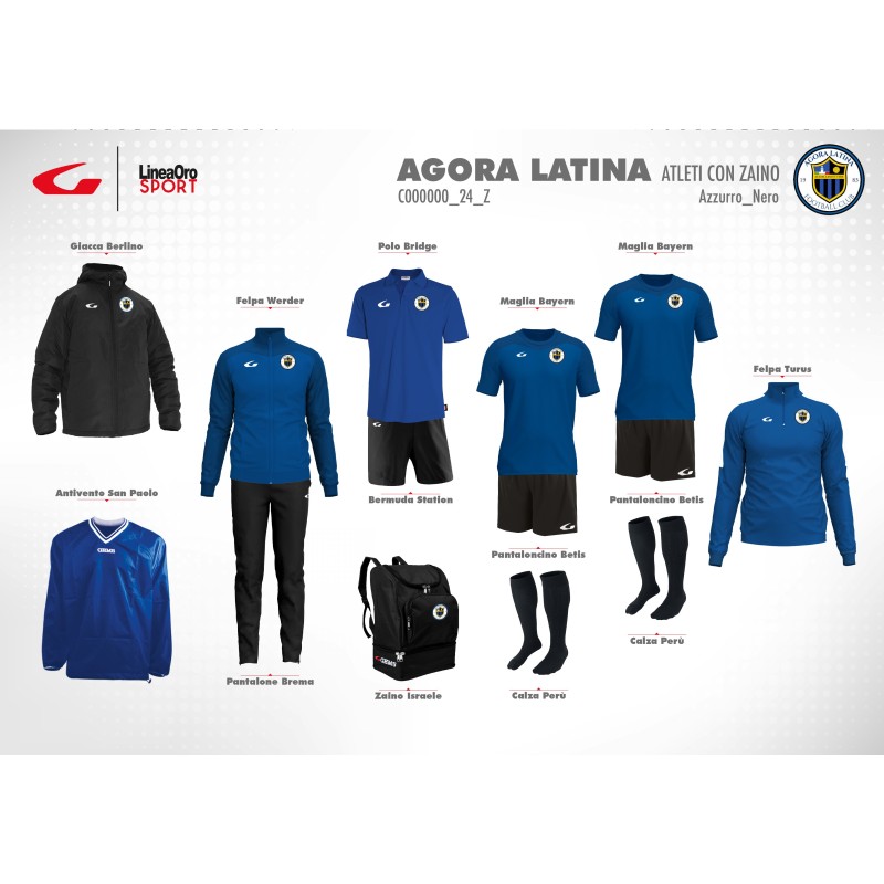 AGORA LATINA 24 SET ATLETI ZAINO-S