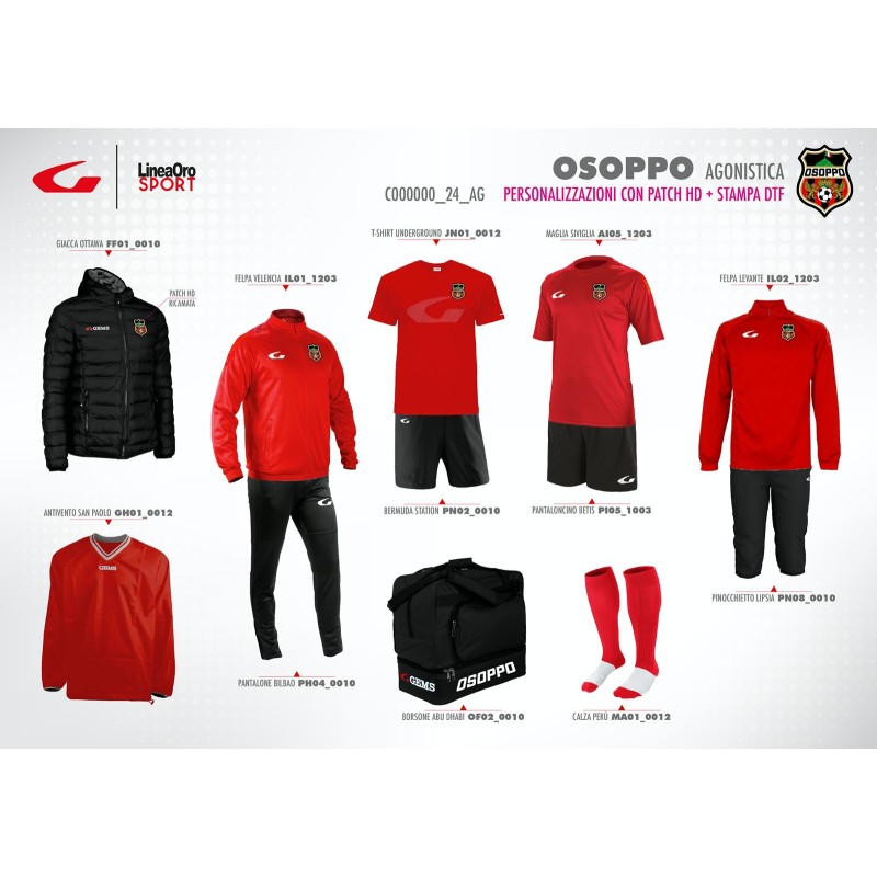 OSOPPO RUSH SOCCER 24 SET AGONISTICA - XS