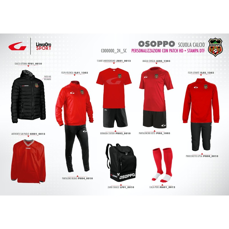 OSOPPO RUSH SOCCER 24 SET SCUOLA CALCIO - S