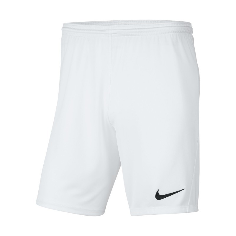 NIKE PANTALONCINO PARK 3 JR - WHITE/BLACK