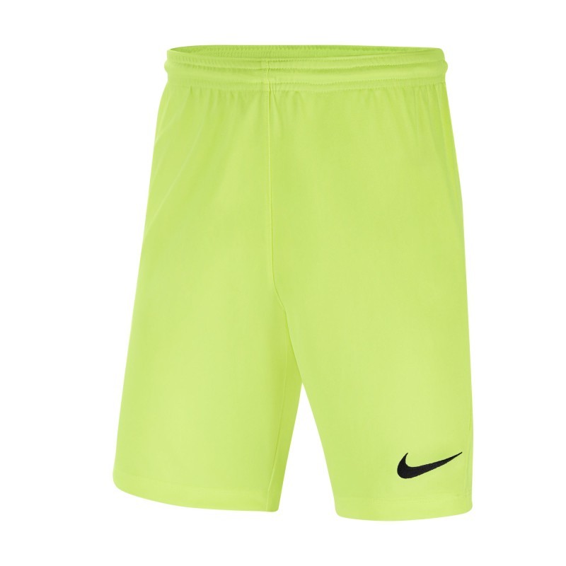 NIKE PANTALONCINO PARK 3 JR - VOLT/BLACK