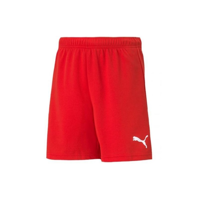 PUMA PANTALONCINO TEAMRISE JR - RED/WHITE