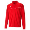 PUMA GIACCA TEAMRISE TRAINING POLY - RED/WHITE