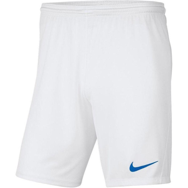 NIKE PANTALONCINO PARK 3 JR - WHITE/ROYAL