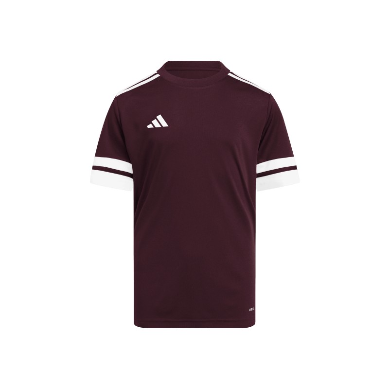 ADIDAS SQUADRA25 JERSEY SHORT SLEEVE JR. - TEAM MAROON 2/WHITE