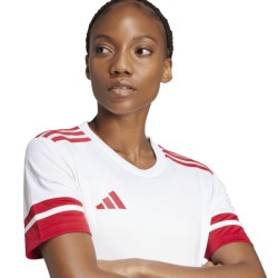 ADIDAS SQUADRA25 JERSEY SHORT SLEEVE - WHITE/TEAM POWER RED 2