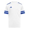ADIDAS SQUADRA25 JERSEY SHORT SLEEVE JR. - WHITE/TEAM ROYAL BLUE