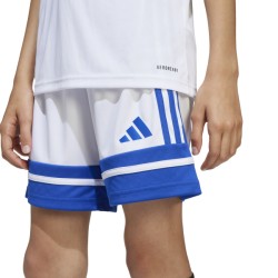 ADIDAS SQUADRA25 SHORTS JR. - WHITE/TEAM ROYAL BLUE