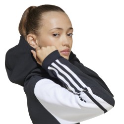 ADIDAS SQUADRA25 SWEAT  HOODY JR. - BLACK/WHITE