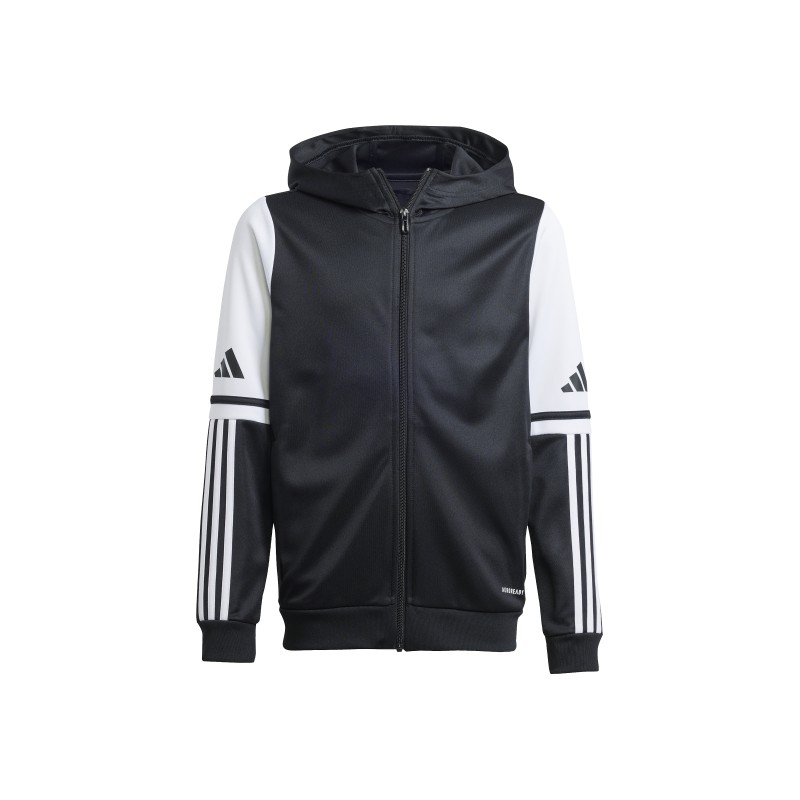 ADIDAS SQUADRA25 HOODY JR. - BLACK/WHITE