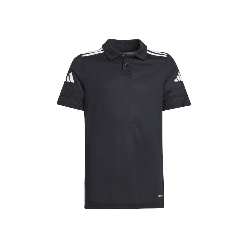 ADIDAS SQUADRA25 COTTON POLO JR. - BLACK/WHITE