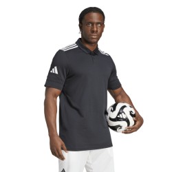 ADIDAS SQUADRA25 COTTON POLO - BLACK/WHITE