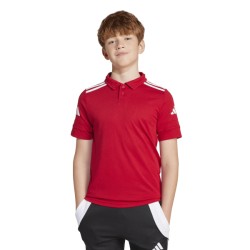 ADIDAS SQUADRA25 COTTON POLO JR. - TEAM POWER RED/WHITE