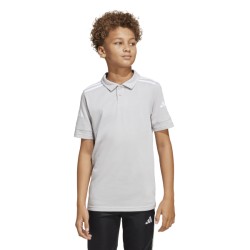 ADIDAS SQUADRA25 COTTON POLO JR. - TEAM LIGHT GREY/WHITE