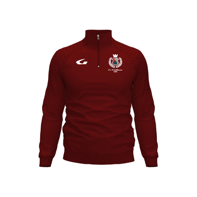 CASTELNUOVESE CALCIO 2026 FELPA ALLENAMENTO GRANATA