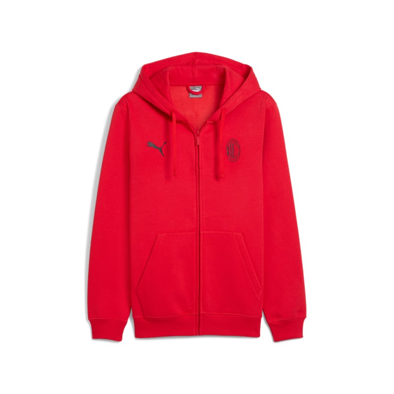 PUMA ACM FTBLESS FZ HOODED JACKET FL - RED