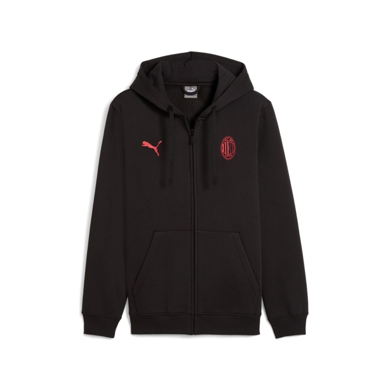 PUMA ACM FTBLESS FZ HOODED JACKET FL - BLACK