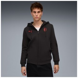 PUMA ACM FTBLESS FZ HOODED JACKET FL - BLACK