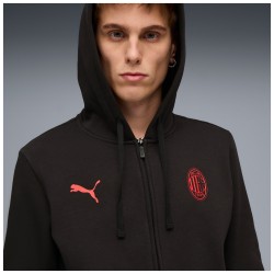 PUMA ACM FTBLESS FZ HOODED JACKET FL - BLACK