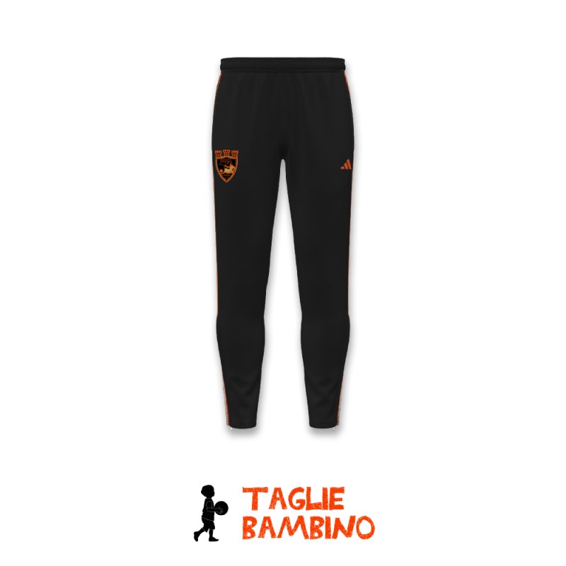 ECOCITY GENZANO ADIDAS PANTA RAPPRESENTANZA JUNIOR - NERO/ARANCIO