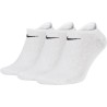NIKE CALZA FANTASMINO (CONF. 3 PAIA) - WHITE/BLACK