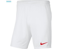 NIKE PANTALONCINO PARK 3 - WHITE/RED