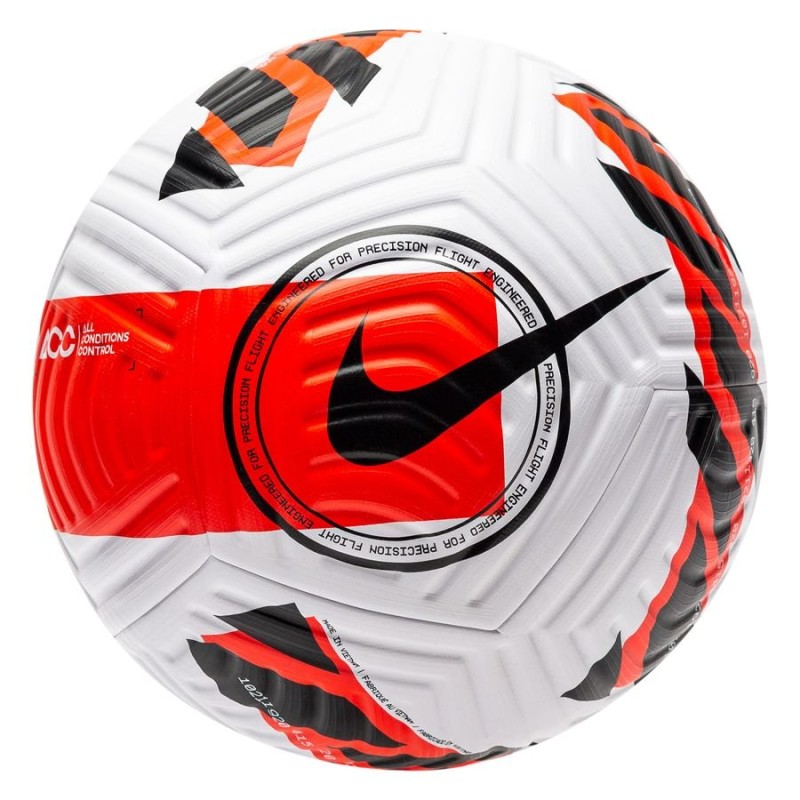 NIKE PALLONE FLIGHT - WHITE/BRIGHT CRIMSON