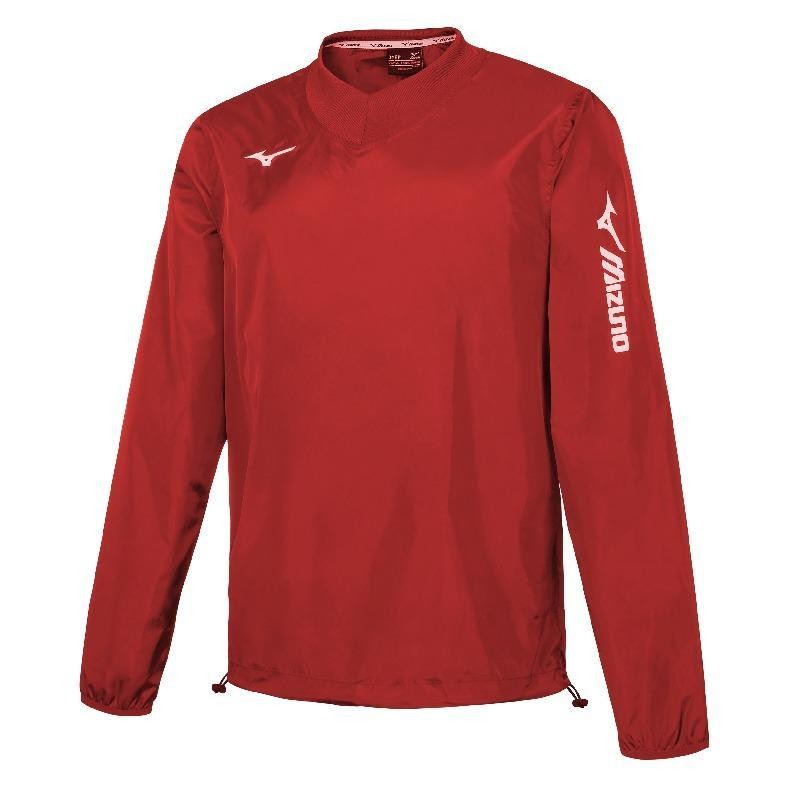 MIZUNO RAIN JACKET SENDAI JR - ROSSO