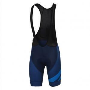 Pantaloncino con bretelle bodyfit blu