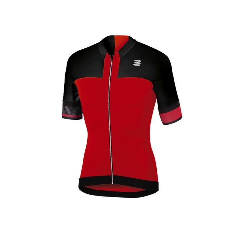 sportful sportful maglia strike rosso/nero