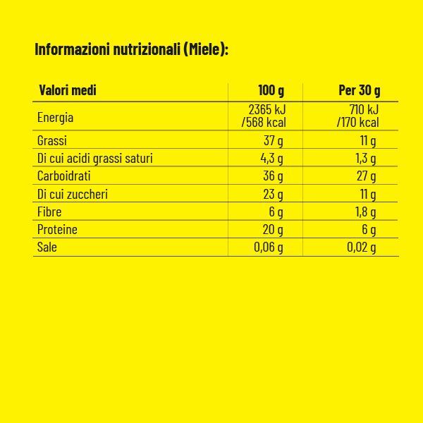 proaction proaction barretta energetica nuts bar miele - foto 2