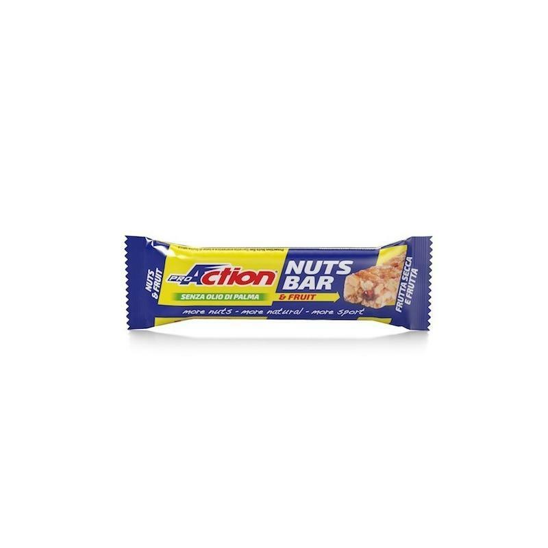 proaction pro action barretta energetica nuts bar frutti rossi