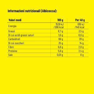 Barretta energetica fit fruit bar albicocca
