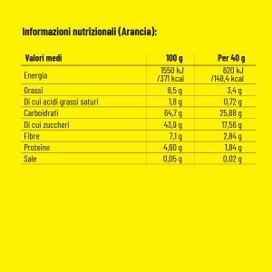 Barretta energetica fit fruit bar arancia