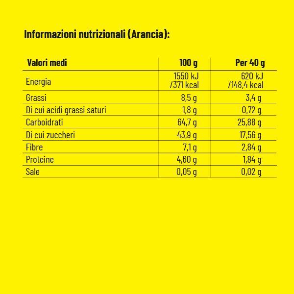 proaction proaction barretta energetica fit fruit bar arancia - foto 2