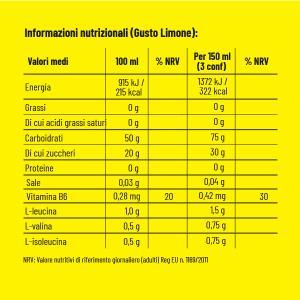 Integratore carbo sprint bcaa limone