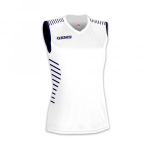 Canotta volley donna virgo bianco-blu