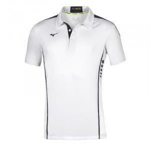 Polo  hex rect bianco blu