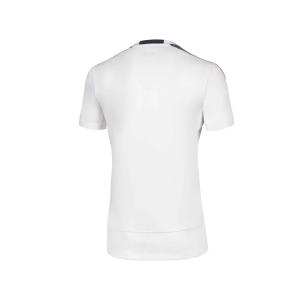 T-shirt hex rect bianco blu