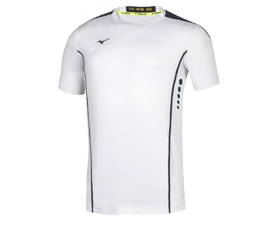 MIZUNO T-SHIRT HEX RECT BIANCO NERO 62EA700273