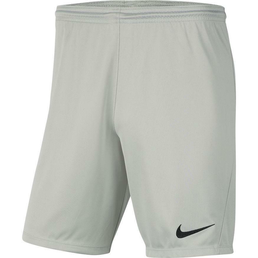 nike nike pantaloncino calcio park 3 uomo grigio