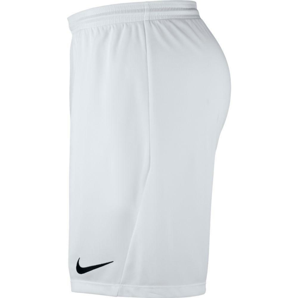 nike nike pantaloncino calcio park 3 uomo  bianco