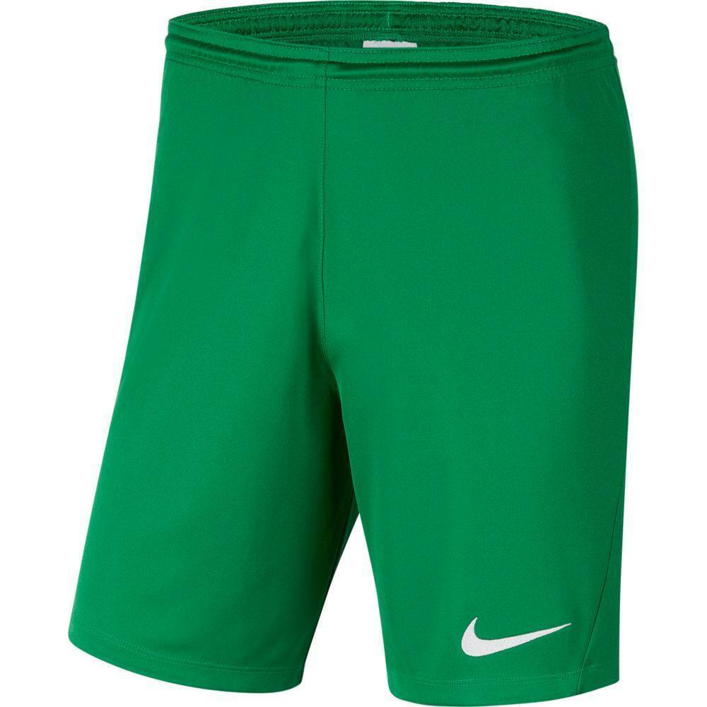 nike nike pantaloncino calcio park 3 uomo verde