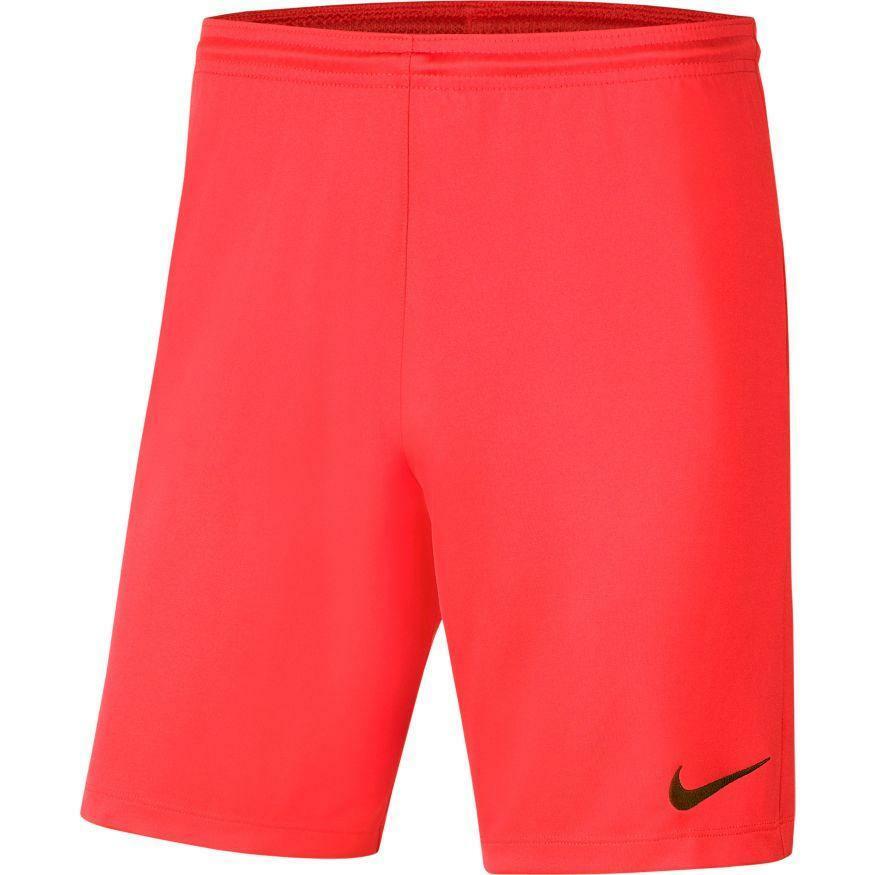 nike nike pantaloncino calcio park 3 uomo rosso fluo